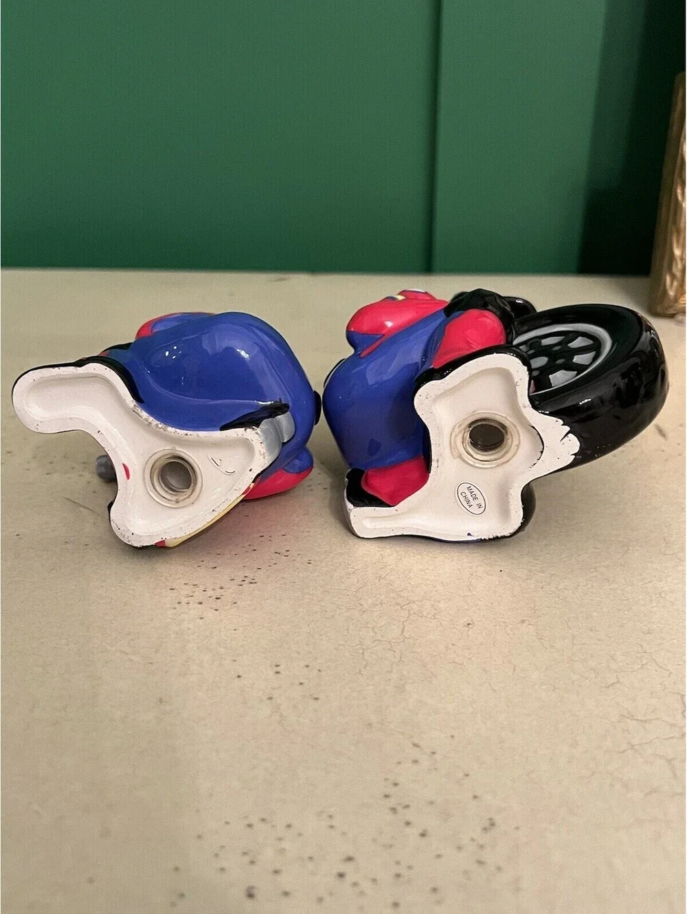 NASCAR Racing Team Salt & Pepper Shakers Pit Crew Workers